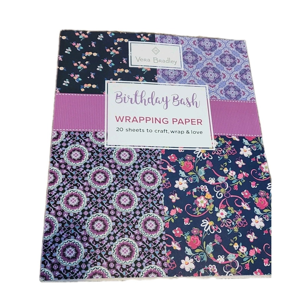 Vera Bradley Birthday Bash Wrapping Paper: 20 Sheets to Craft, Wrap & Love (...